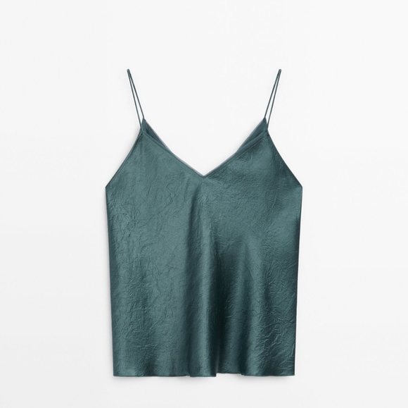 Massimo Dutti Tops - Massimo Dutti Teal Cami Top